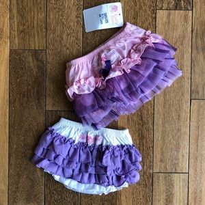 Ruffle Butts baby girl diaper covers Sz 0-3 months
